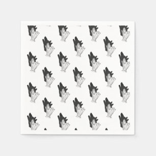 Serviette En Papier Wolf Silhouette