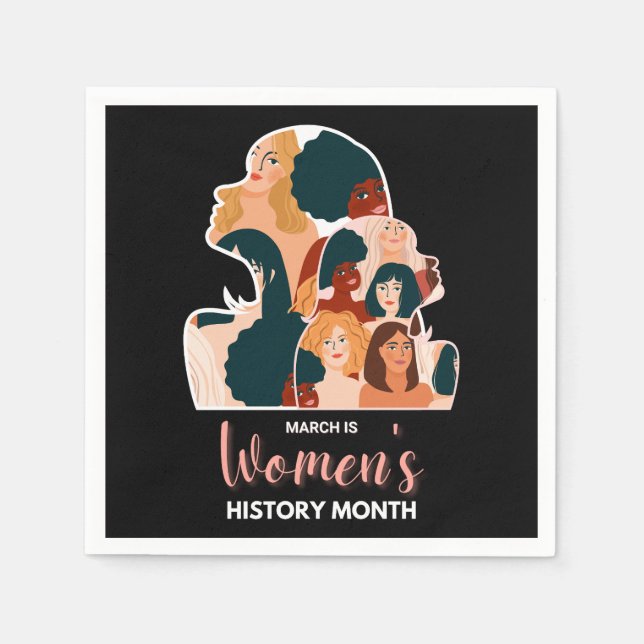 Serviette En Papier Women’s History Month (Devant)