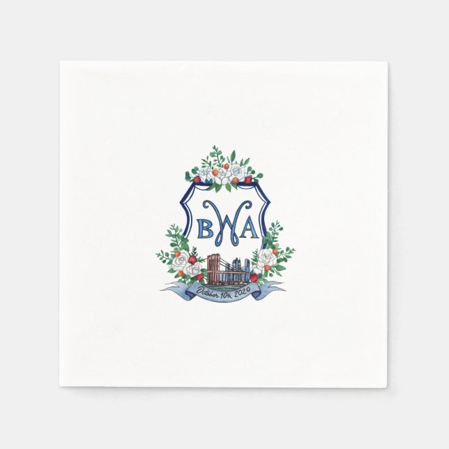 Serviette En Papier Wonacott Crest (Devant)