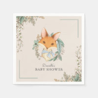 Woodland Fox mignonne Baby shower pour garçon