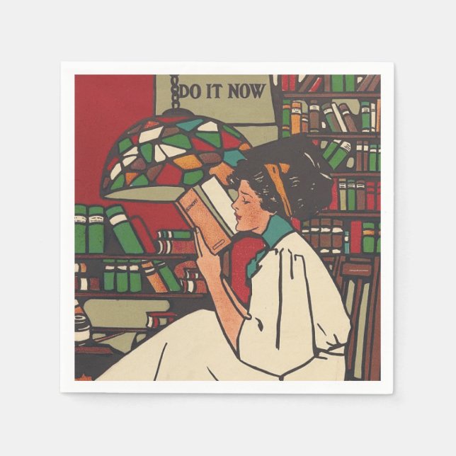 SERVIETTE EN PAPIER WORM DU LIVRE TEE (Devant)