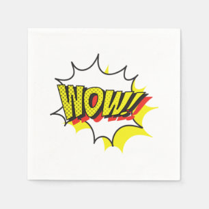 Serviette En Papier Wow journée gratuite Classique