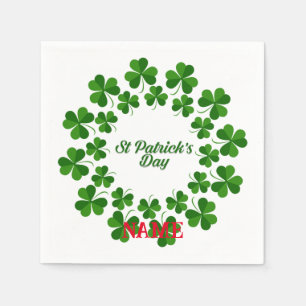 Serviette En Papier Wreath de la Saint Patrick Thunder_Cove