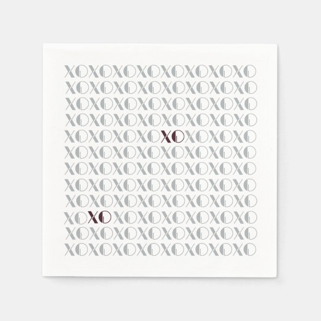 SERVIETTE EN PAPIER XOXO (Devant)