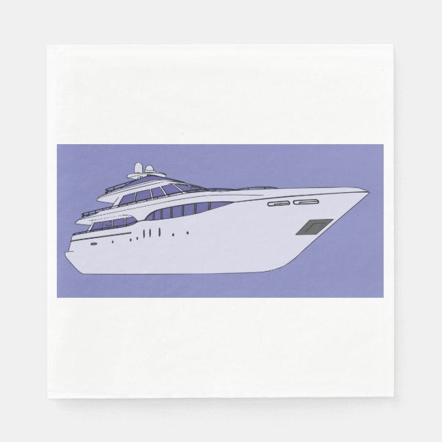 Serviette En Papier Yacht de luxe (Devant)