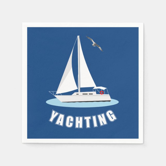 Serviette En Papier Yachting (Devant)