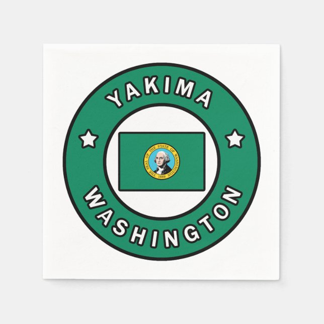 Serviette En Papier Yakima Washington (Devant)