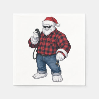 Serviette En Papier Yeti Abominable Snowman Conducteur de Camion Camio