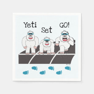 Serviette En Papier Yeti Set Go Napkins
