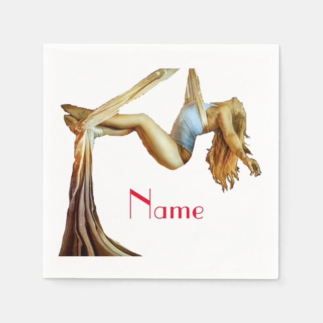 Serviette En Papier yoga aérien Thunder_Cove (Devant)