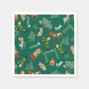 Serviette En Papier Yogi Bear et les amis Jellystone Park Camp Motif
