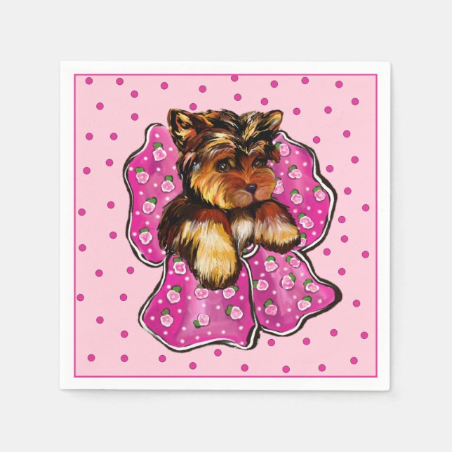 Serviette En Papier Yorkie Poo (Devant)