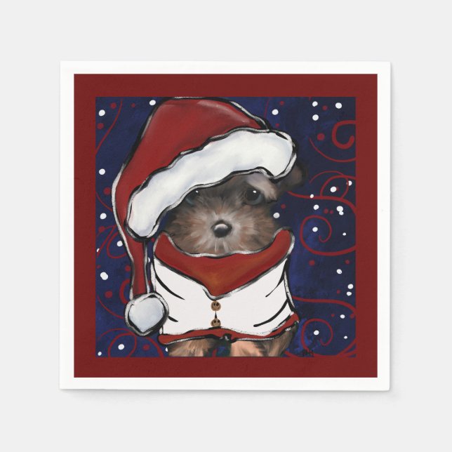 Serviette En Papier Yorkie Poo (Devant)