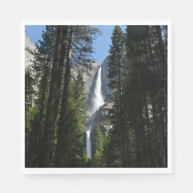 Serviette En Papier Yosemite Falls et Woods Paysage Photographie (Devant)