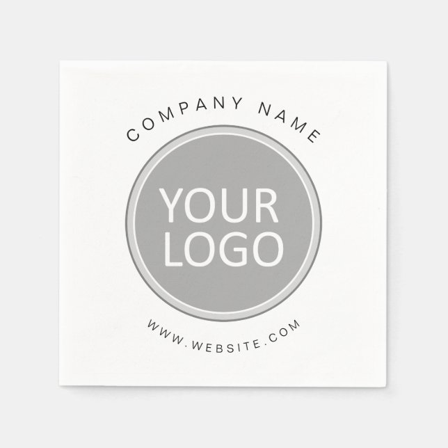 Serviette En Papier Your Business Logo Promoteur Business Company (Devant)
