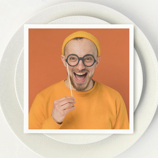 Serviette En Papier Your Funny Photo Selfie Upload (Créateur téléchargé)