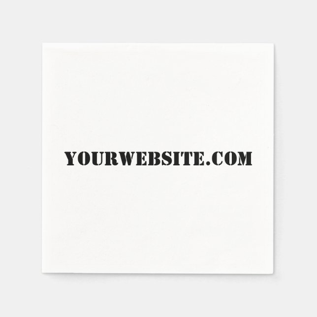 Serviette En Papier YourWebSite.com (Devant)