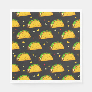 Serviette En Papier Yummy Taco Motif