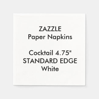 Serviette En Papier ZAZZLE Personnalisé Bordure Plate Cocktail Papier