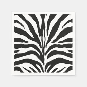 Serviette En Papier Zebra Stripes