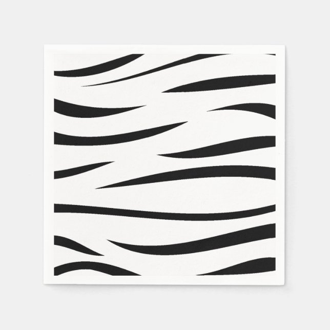 Serviette En Papier Zebra Stripes (Devant)