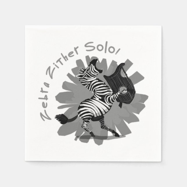 Serviette En Papier Zebra Zothero (Devant)