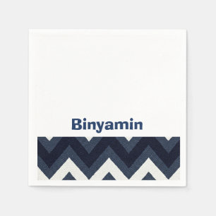 Serviette En Papier Zigzag upsherin napkin