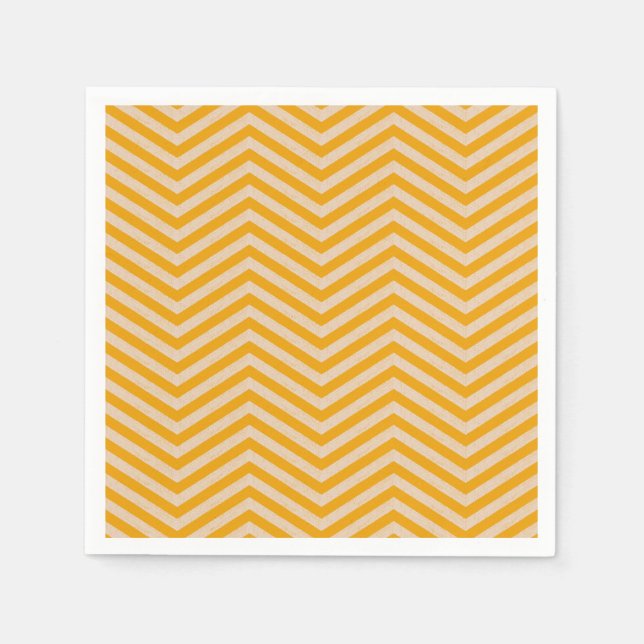 Serviette En Papier ZigZagZest Citrouille orange (Devant)
