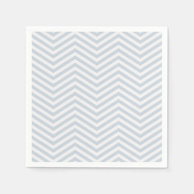 Serviette En Papier ZigZagZest Mist bleu (Devant)