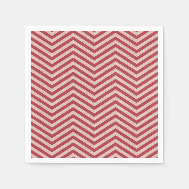 Serviette En Papier ZigZagZest Rouge érable (Devant)