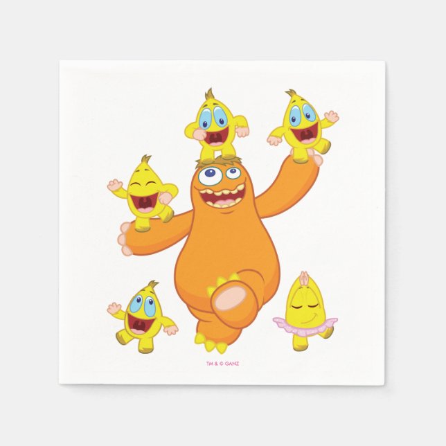 Serviette En Papier Zingoz et Zangoz Fun (Devant)