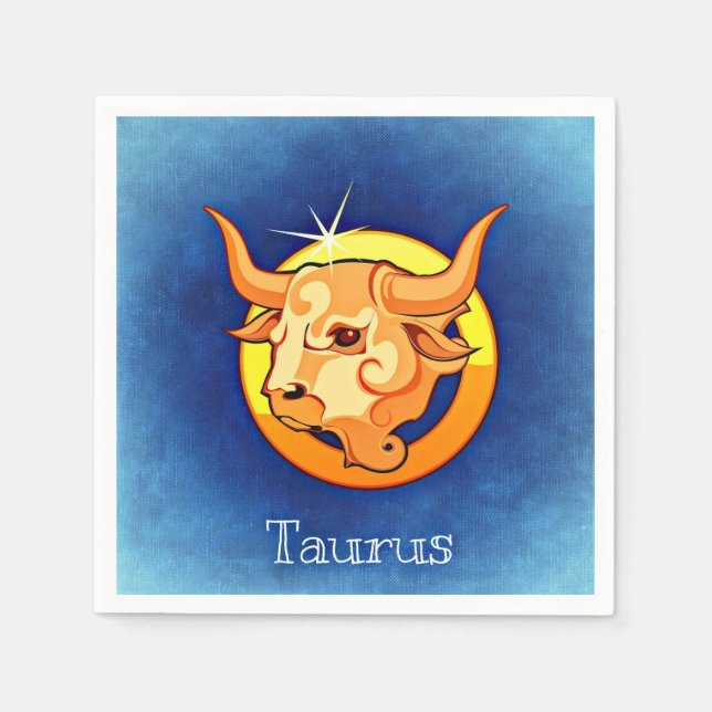 Serviette En Papier Zodiac_Signe_Taurus (Devant)
