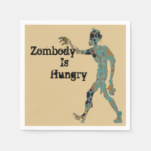 Serviette En Papier Zombie a faim