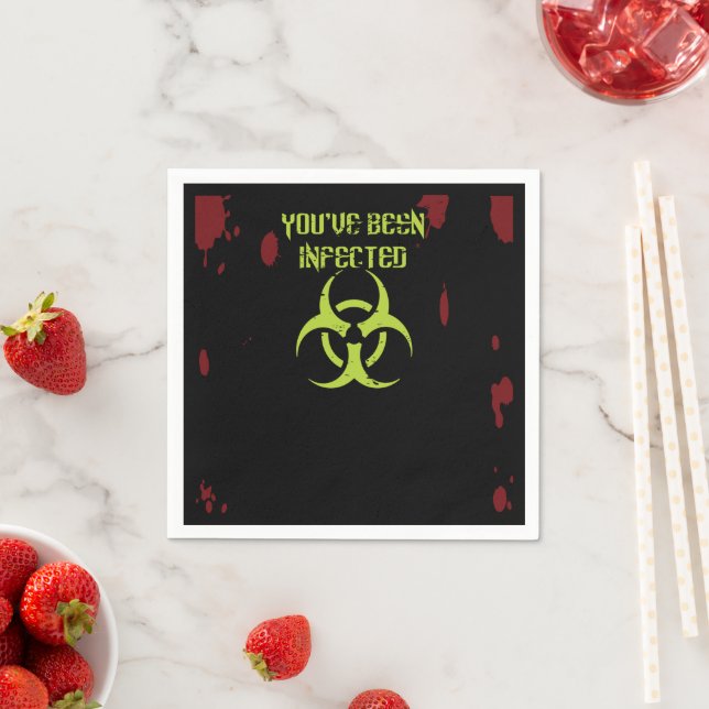 Serviette En Papier Zombie Vous Avez Été Infecté (En situation)