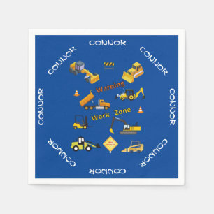 Serviette En Papier Zone de travail d'avertissement de construction pe