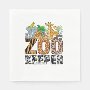 Serviette En Papier Zookeeper Costume Zebra Wild Print Animal Africain