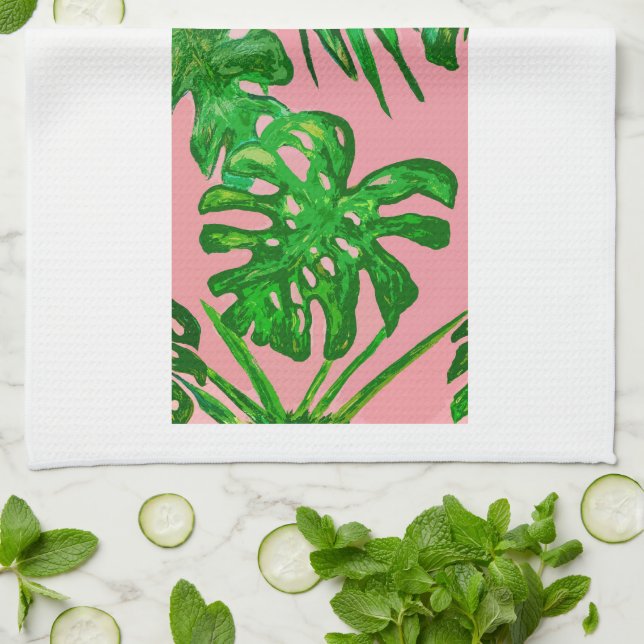 Serviette en thé Monstera (Plié)