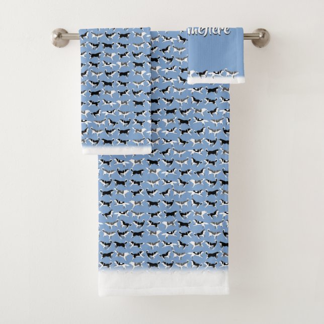 Serviette enrouée DogTowels enroué fait sur (En situation)
