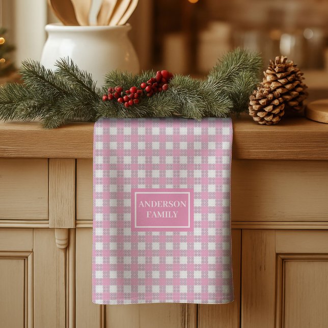Serviette esthétique personnalisée, accent chic de (Personalized Aesthetic Towel Chic Kitchen Accent)