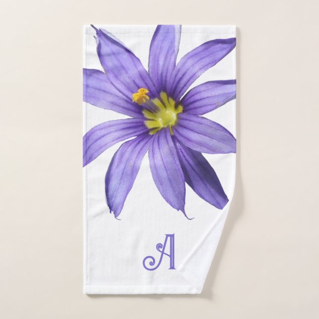 Serviette et Fleur sauvage personnalisée (Serviette à main)