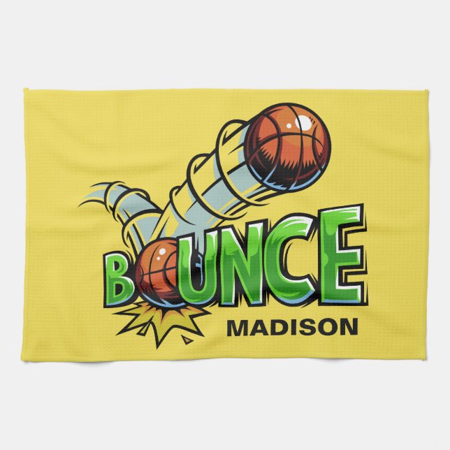 Serviette faite sur commande de basket-ball de (Horizontal)