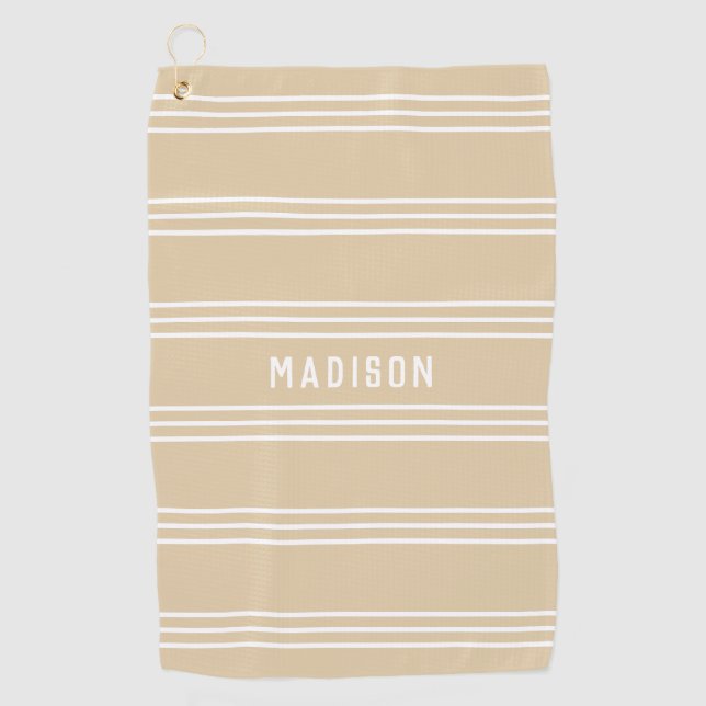 Serviette faite sur commande de golf des textes de (Devant)