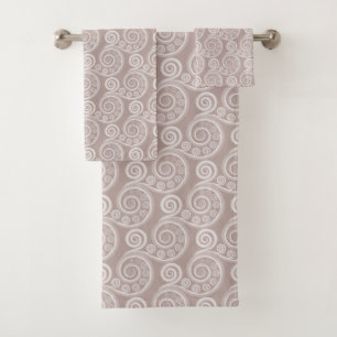 Serviette Feminine Argent-Rose
