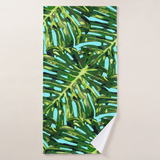 Serviette Feuille tropicale (Serviette de bain)