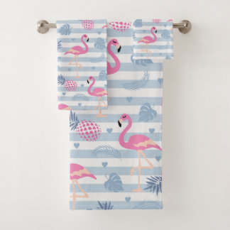 Serviette Flamingo - Rose & Bleu