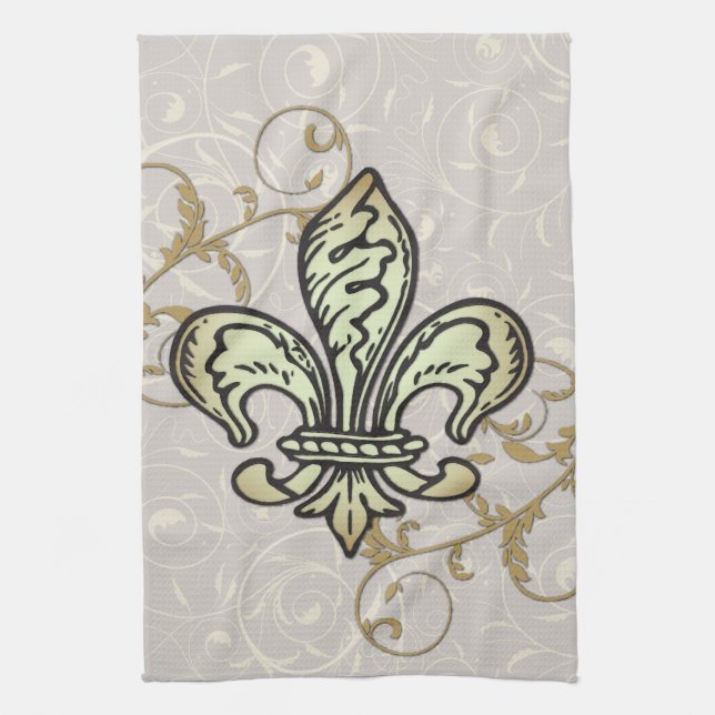Serviette Fleur De lis (Vertical)