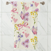 Serviette Fleur sauvage printemps
