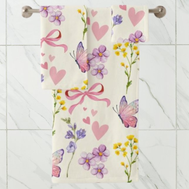 Serviette Fleur sauvage printemps (Créateur téléchargé)