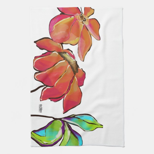 Serviette florale lumineuse (Vertical)