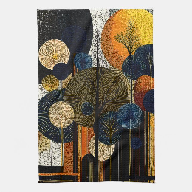 Serviette Forêt de minuit sur la planète Mercure # (Vertical)